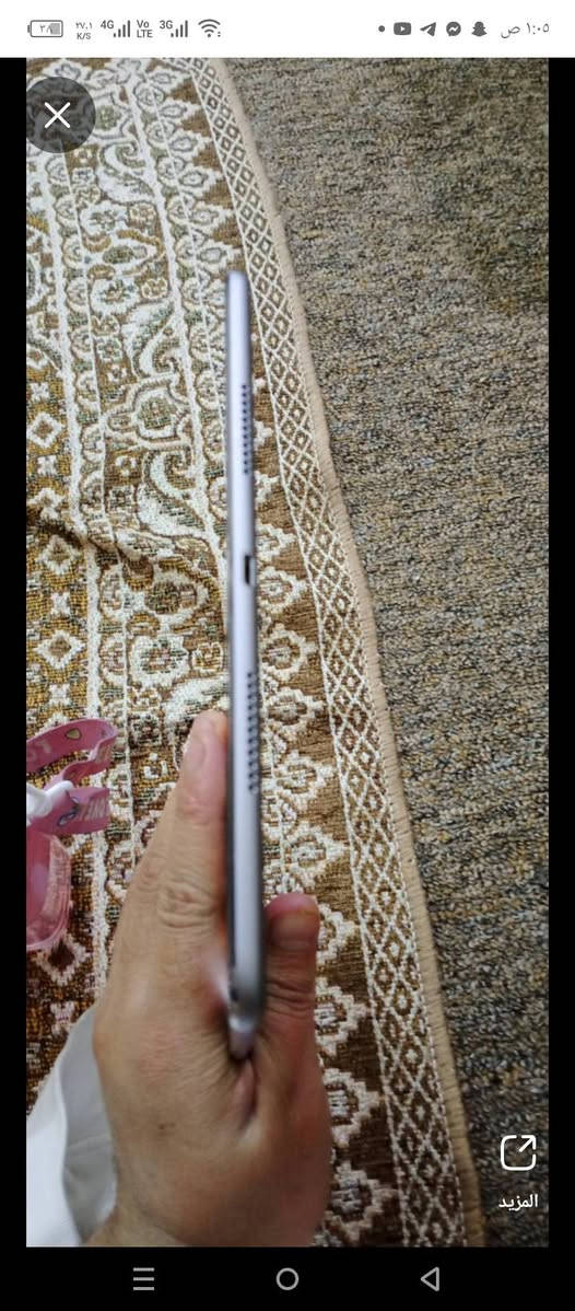 سلام عليكم أيباد 10.5 برو ذاكره 64 مكفول ما مفتوح برغي جديد استخدام 5 شهر فول ببجي 60 فريم سبب بيعه محتاج فلوس سعر 260 بي مجال عنوان بغداد رقم ***********
