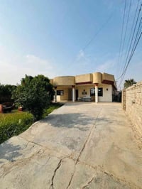 دار لايجار مساحه دار مع حديقه نصف دونم غرفتين يبعد عن شارع العام ٥٠ غر...