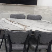 ميز طعام • مرمر • ٦ كراسي
