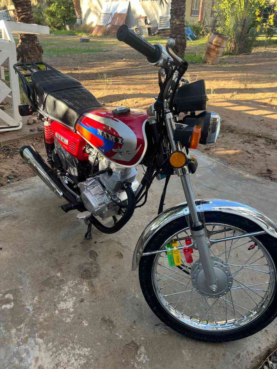 السلام عليكم دراجه للبيع موديل 2026نامةمتياز شكل شلا مچة المكينة ماممدود عليهة سبانةالون مميز سعر725بيهة مجال العنوان ديالى خان بني سعد الرقم ‏‪***********‬‏
