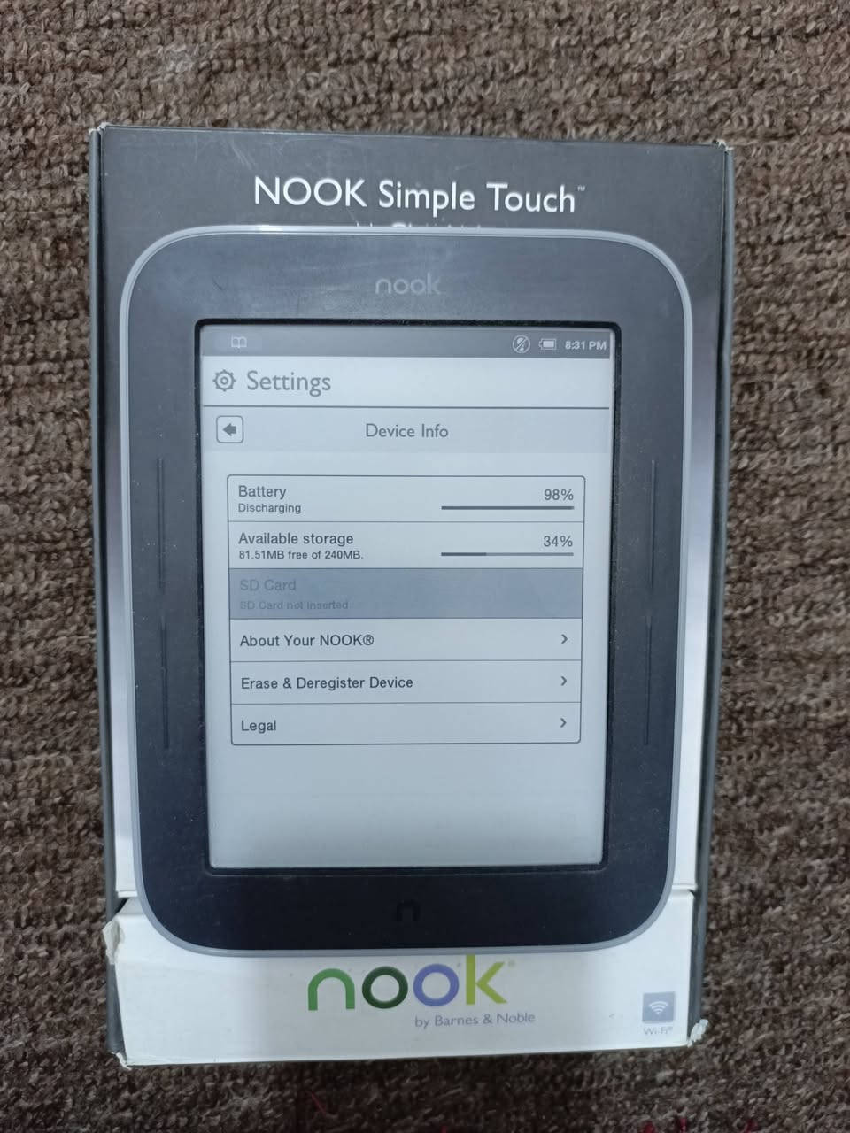 قارئ كتب الكترونية جهازين :
1. جهاز نوك بوك شاشة اسود وابيض بطارية ممتازة تدوم اسبوعين 25 الف 
2. جهاز تركستور شاشة ملونة وبيه مشغل موسيقى على الهيدفون 35 الف


**إذا كنت صاحب هذا الإعلان وتريد حذفه لأي سبب، رجاءا أرسل رسالة إلى الدعم الفني**