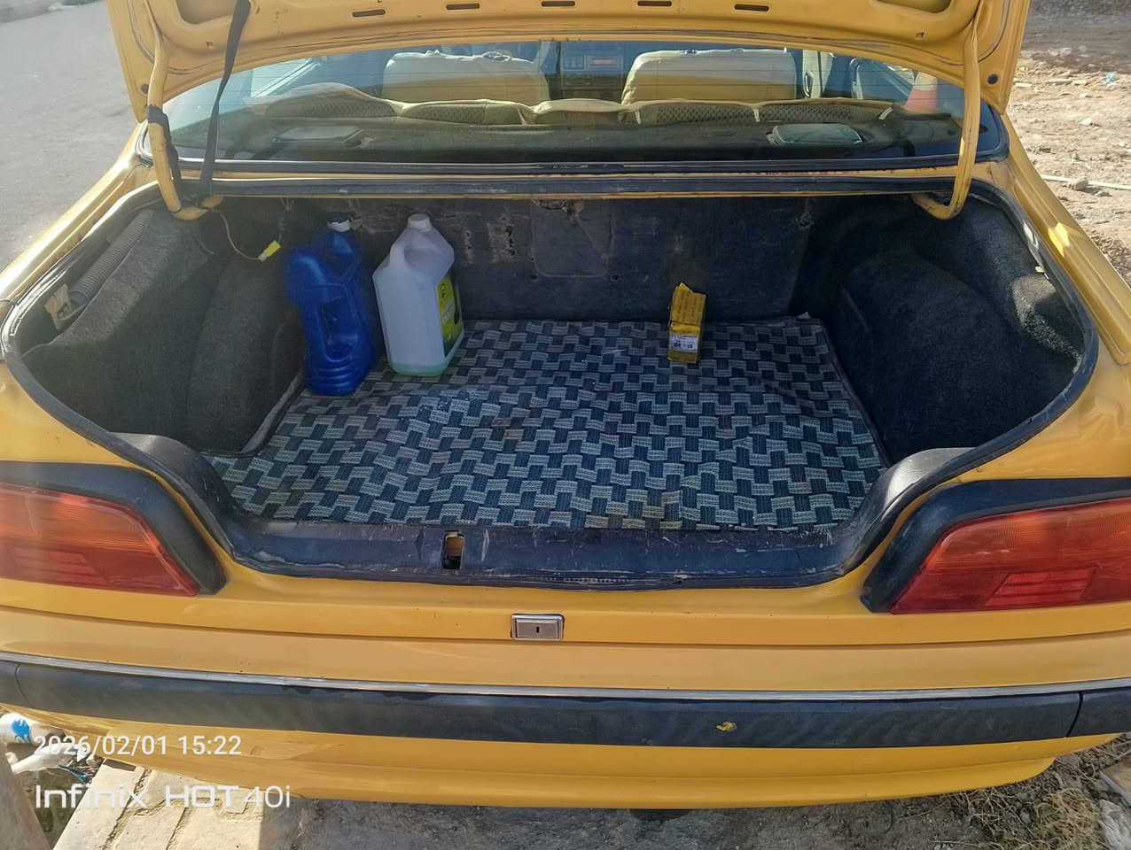 سلام عليكم بيجو بارص
موديل 15بسمي رقم بغداد مشروع وطني 

مكينة خير من الله 

كير عينة وصينية بوربرن جديد     مكاني واسط 

منظومة تبريد جديدة 

باتري تخم تاير جديد بوربرنات كلهن مبدلهن جدد

زوج درايمات جدد سيارة خير من الله 

مكفولة من الظربة عدة بارد بل جاملق الخلفي بصيط وهلالات معمرات/ ***********/ السعر 50وبية مجال
