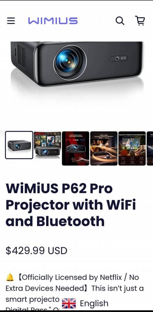 الدقة (Resolution): أصلية
(Full HD)، مع دعم تشغيل ملفات 
.
السطوع: أداء عالٍ مناسب للقاعات الكبيرة والمنزل.
الاتصال اللاسلكي: يدعم تقنية 
 فائقة السرعة، و
 لتوصيل السماعات الخارجية.
الذكاء والضبط: يتميز بخاصية التركيز التلقائي (Autofocus) وتصحيح الانحراف التلقائي (Auto Keystone) لضبط الصورة فورًا.
المدخلات والمنافذ: يحتوي على منفذين HDMI، ومنفذين USB، ومنفذ AV، ومخرج صوت.
حجم العرض: يمكنه عرض صور كبيرة الحجم تصل إلى 6 أمتار.
الصوت: نظام صوتي واضح ومحيطي.
نظام التشغيل: يدعم الاتصال المباشر بنظام 
 و
، وتي في ستيك (TV Stick).
عمر العدسة: عمر طويل لمصدر ضوء الـ LED (أكثر من 25000 ساعة).
التصغير والتكبير: إمكانية التحكم بحجم الصورة (Zoom) بنسبة تصل إلى 
 عبر الريموت. 
يأتي الجهاز غالبًا مع حقيبة أنيقة لسهولة التنقل، وهو مناسب جداً للاستخدام المنزلي، الكوفي شوب، وعروض العمل.    
السعر100   مكاني بغداد الامين الثانية


**إذا كنت صاحب هذا الإعلان وتريد حذفه لأي سبب، رجاءا أرسل رسالة إلى الدعم الفني**