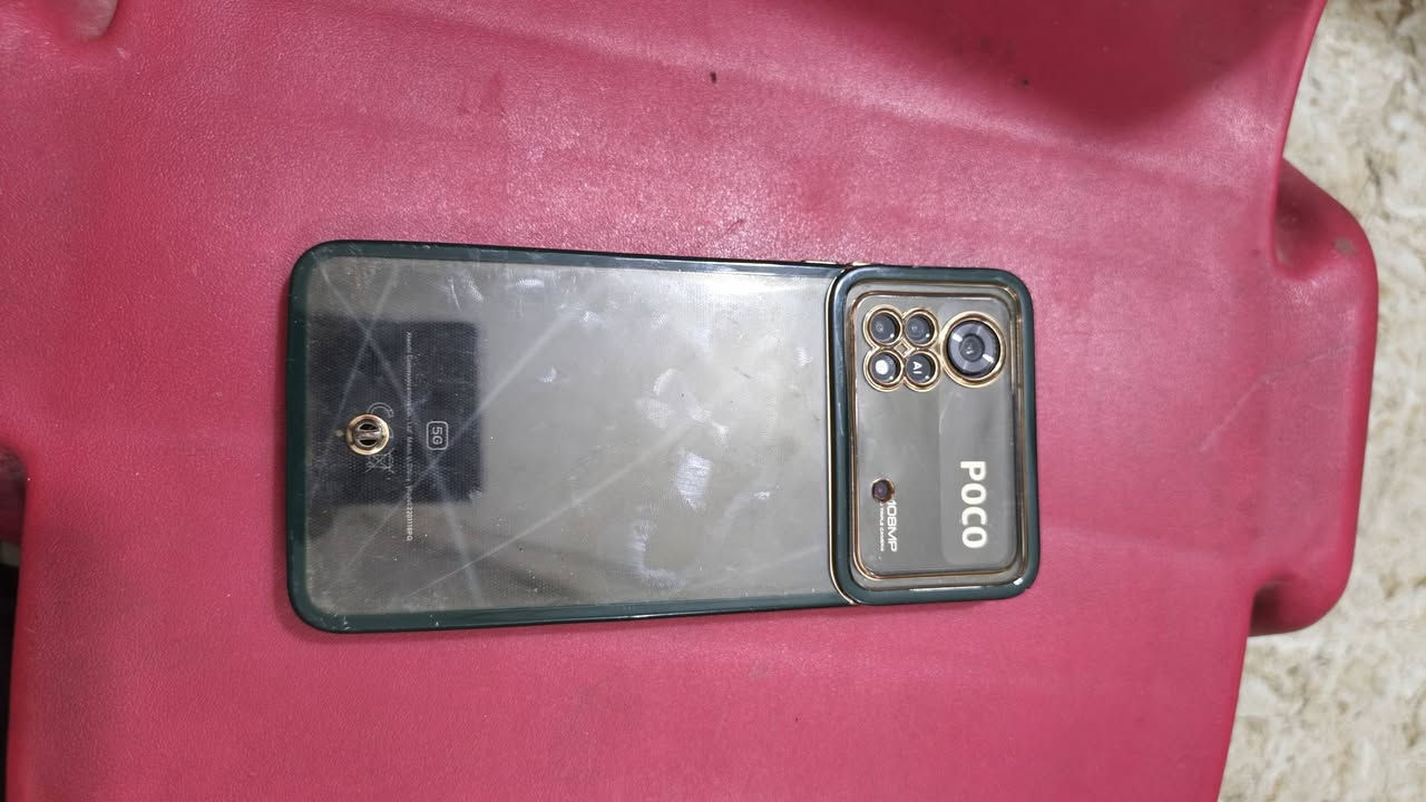 سلام عليكم جهاز بوكو x4 برو فايف جي 5G مستخدم فقط كسر بل شاشة شغال ذاكرة256 كامره108MP سعر ,100, رقم ***********
