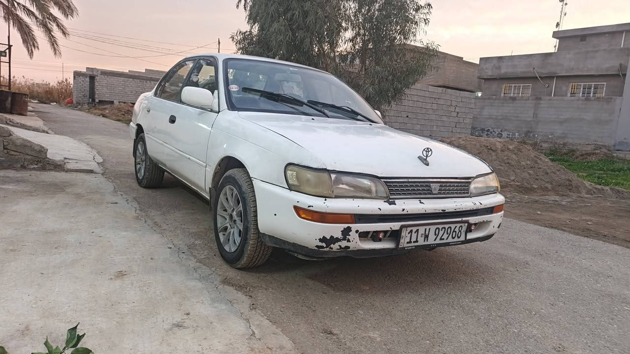 السلام عليكم
متاح كورلا موديل 96 سياره جاهزه ترايك وين متريد مكينه وكير خير وبركه تخم تاير جديد باتري جديد صدر امامي وخلفي نضيف رقم بغداد الدولي تحويل شوكت مايعجبك سنويه ل 28 سياره مال جناي خير وبركه  كهربائيات شغاله السياره ديالئ المقداديه السعر  46 ورقه وبيها مجال قليل للشراي وميتعبني للستفسار ***********
