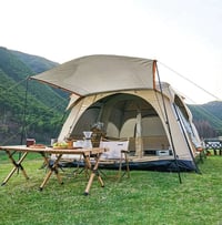 للبيع خيمة مثل ما موضح بالصورة تتسع من ٤ الى ٦ اشخاص مناسبة للتخييم وا...