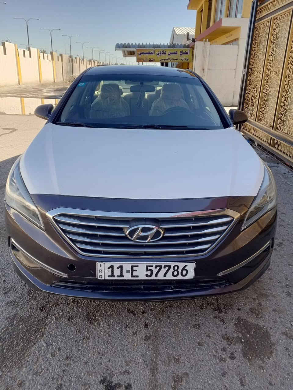 سوناتا موديل 15 رقم بغداد وارد امريكا تحويل مباشر باسمي بالفلوجة سعرها 105 ضررها  بنيد وباب السائق من أمريكيا ابيع واراوس ***********
