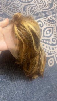 باروكة شعر طبيعي • كاريه عسلي • مخصل