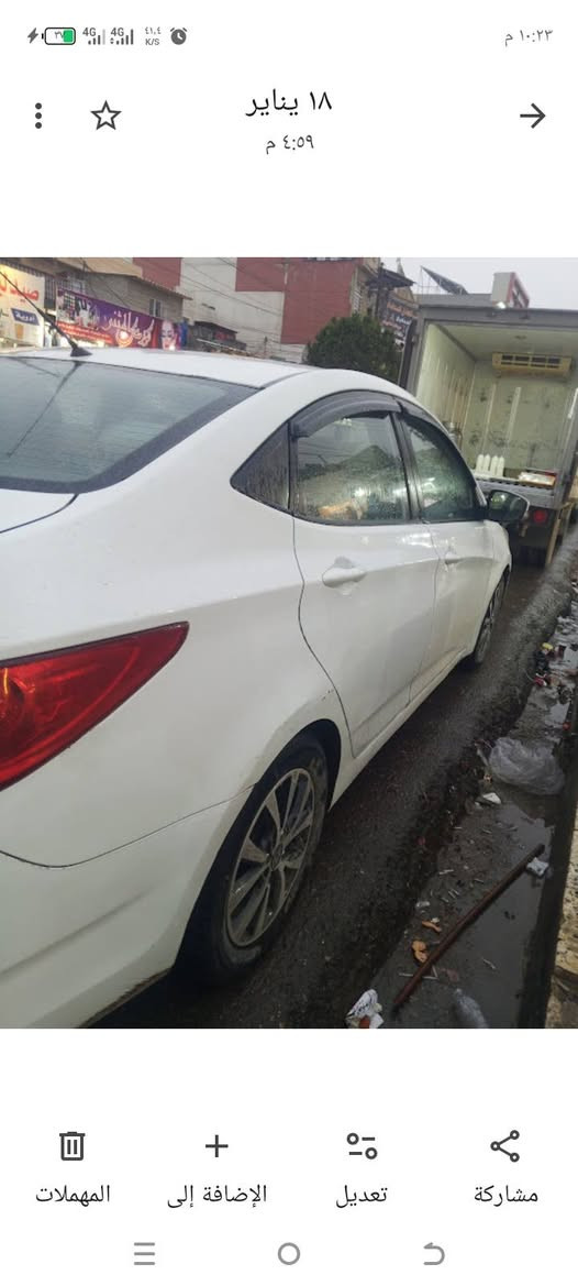 السلام عليكم اكسنت2011 خليجي السيارة المحرك 1600 ‏قطر تيم ￼  حقيقي السيارة بيها صبغ جاملخ الايمن بوند 
سياره باسمي شرط التحويل
كير محرك كفالة صدر امامي وخلفي جديد تخم تاير جديد باتري جديد رقم وهزه جديد كامرة شاشة تحكمات 5 ويل كب  اشاير بالمري العنوان موصل  مرفق ويه الصور  السعر100 $ غير متواجد على فيس رقم الهاتف8 0771730815
‏‪*********** استفسار اتصل
