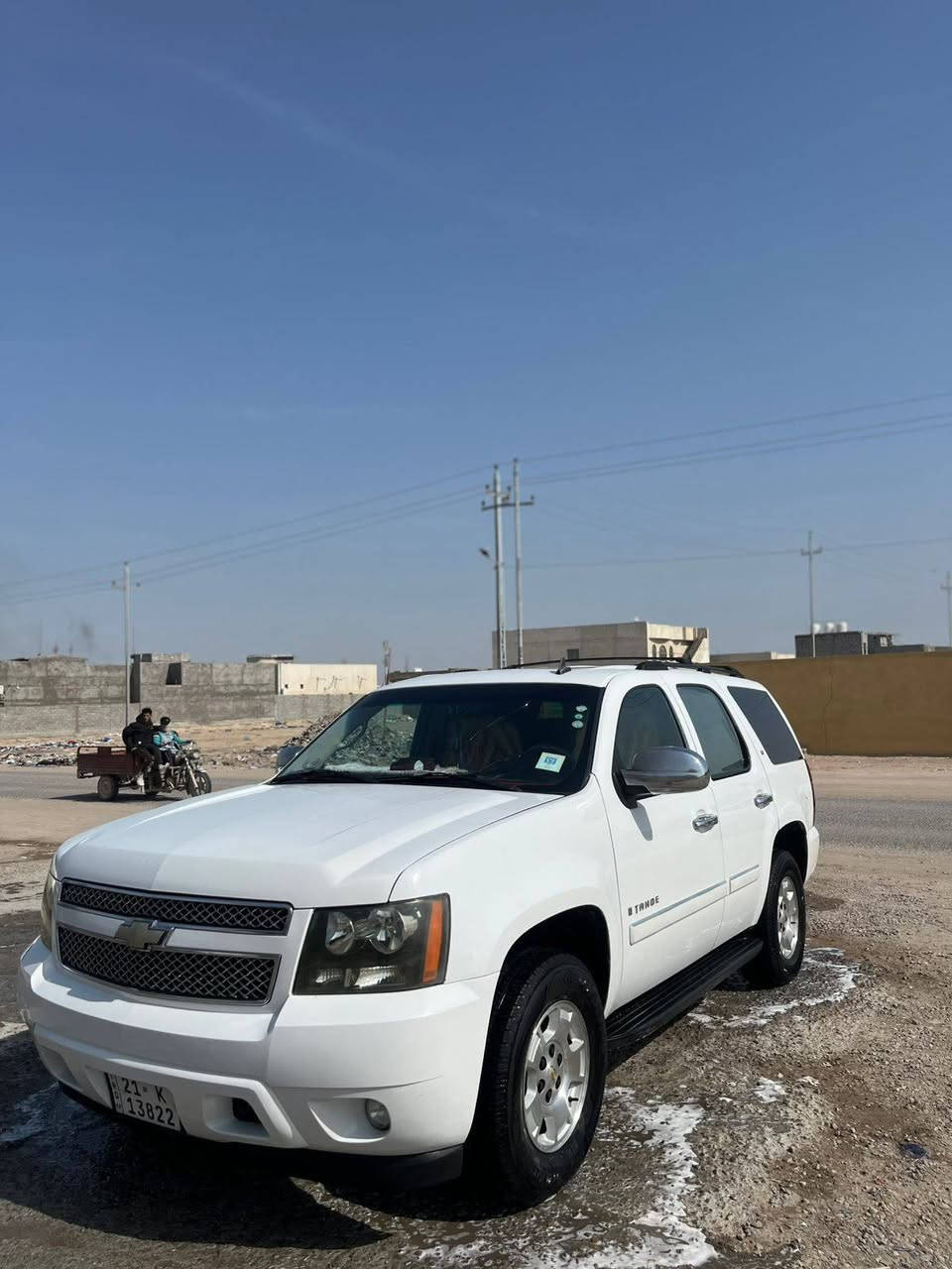 سلام عليكم  تاهو للبيع موديل ٢٠٠٧ واردامريكي كفاله عامه  رقم سليمانيه انكليزي بسمي  مكان البصره زبير
اي ستفسار ***********
