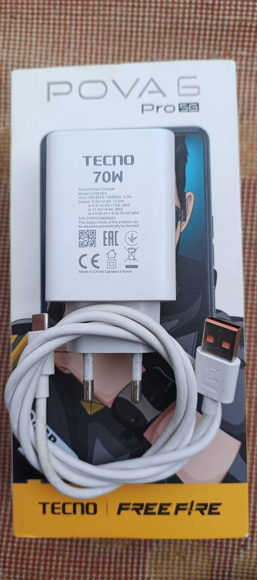 ‏سلام عليكم 
‏Tecno Pova 6 Pro5G
‏تكنو بوفا 6 برو,5G
‏المواصفات :
‏الشاشة : Amoled هرتز 120
‏الرام : 24
‏الذاكرة : 256
‏الكاميرا : 108
‏Dimensity 6080 : المعالج
‏البطارية : 6,000 يدعم الشحن السريع 70 واط
‏اضائة led خلفية
‏الجهاز نضافته 95من 100
‏ كامل ملحقات
‏السعر فقط ((210)) ويرهم مراوس


**إذا كنت صاحب هذا الإعلان وتريد حذفه لأي سبب، رجاءا أرسل رسالة إلى الدعم الفني**