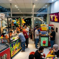 من داخل مرطبات الفقمة العنوان :- سامراء - تقاطع سوق مريدي - مقابل المش...