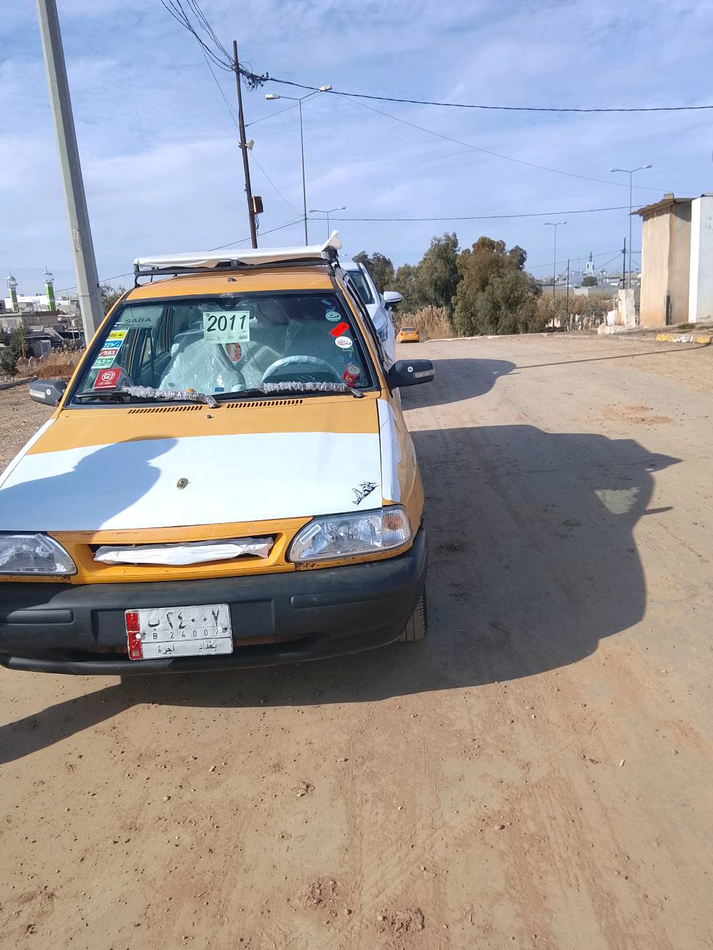 سايبا تكسي موديل 2011 رقم بغداد مشروع وطني سياره نواقص ماكو اي عيب مابي سياره حيل نضيف 
ورقه بنزين موجود سنويه جديد 
