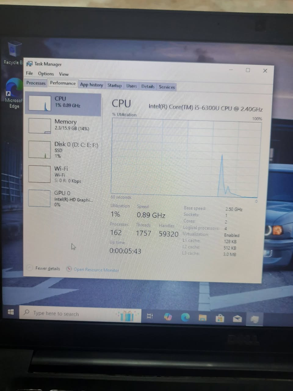 سلام عليكم.  لابتوب  للبيع
Dell e7480 

Core i5 6300u

Ram 16gb 

Hard ssd 256 

Intel HD 520. 

حجم شاشة 14 

  فقط  بطارية  ضعيف 

 سعر. ١٩٠. الف


**إذا كنت صاحب هذا الإعلان وتريد حذفه لأي سبب، رجاءا أرسل رسالة إلى الدعم الفني**