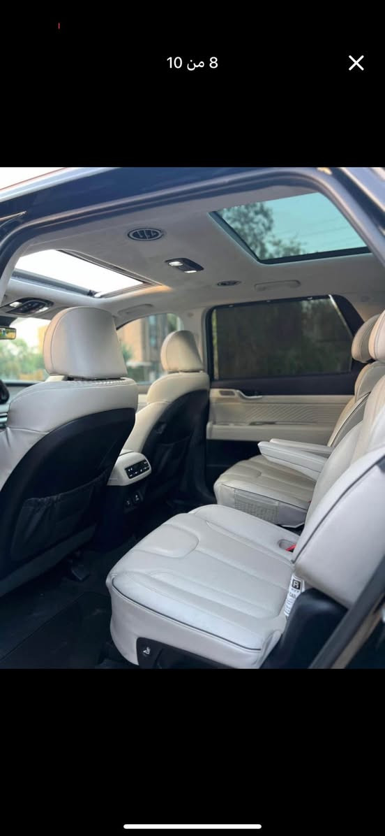 سلام عليكم لبيع هوننداي بليسايد 
موديل 2023 
فته كلكرافي 
أعلى فهة واحد على واحد 
تحكم بصمه تقدام وترجع
ماشيه 23الف 
حجم المحرك 6سلندر 3800
مواصفات سيارة كشن مساج
خمس كاميرات سقف كنتاره فتحه سقف 
بانورما قيادة ذاتية رادارات خلفيه وجانبية ومامية تدفئه تبريد وضعييات قيادة دخول بصمه ذكي نقطه عمياء شاحن لاسلكي مثبت سرعة مرايات جانبية هيتر وبعد بيه هوي مواصفات سيارة 

سياره حادثه تبديل قطعتين اصليه وقطعتين صباغ 

سياره مكانه بصره جمهورية 

سعر سياره 260 وبيه مجال للبيع مستعجل 

رقم اتصال ***********

***********
