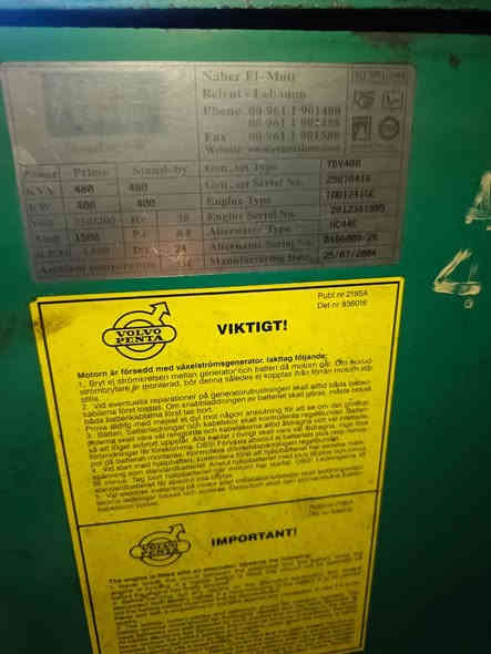 للبيع توليد 480 كيفي مع شاصي وراديتر وبرودكشن دي
*********** 
الشيخ عمر بكراج الامانه
