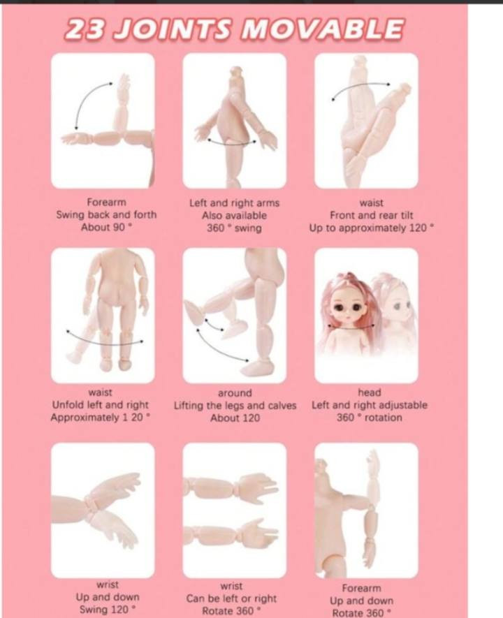 دمى  كورية مفصلية  مفاصل متحركة: تحتوي على مفاصل كروية في الرقبة، الكتفين، المرفقين، المعصمين، الوركين، الركبتين، والكاحلين، مما يسمح بوضعيات جلوس وحركة متنوعة. الطول 18 سم للبيع


**إذا كنت صاحب هذا الإعلان وتريد حذفه لأي سبب، رجاءا أرسل رسالة إلى الدعم الفني**