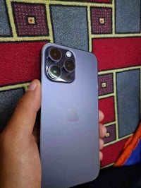 للبيع ايفون(14)برو ماكس ذاكره 256 بطاريه 82 لون مميز بنفسجي ويه كفر اص...