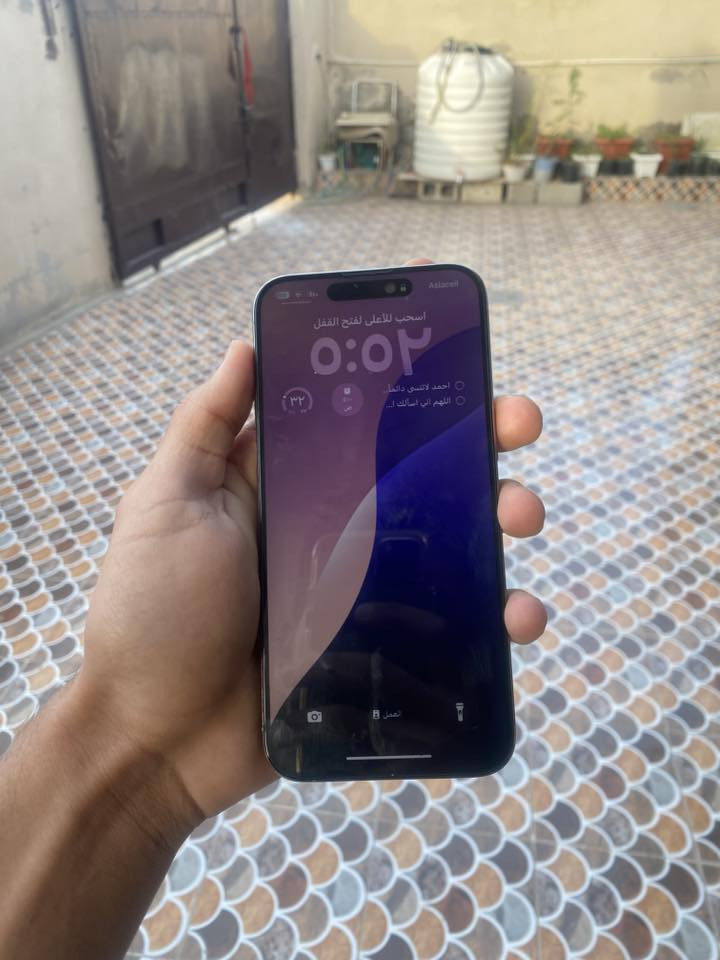 آيفون 15 برو ماكس 📱
ذاكره ٢٥٦
بطاريه ٨٩
جهاز نضيف نضافه ٩٩% فقط مبدل شاشه اصليه وكاله
السعر قيم بما يرضي الله ويرضيك ويرضيني وبالعافيه عليك .
للتواصل خاص او الاتصال 
***********
