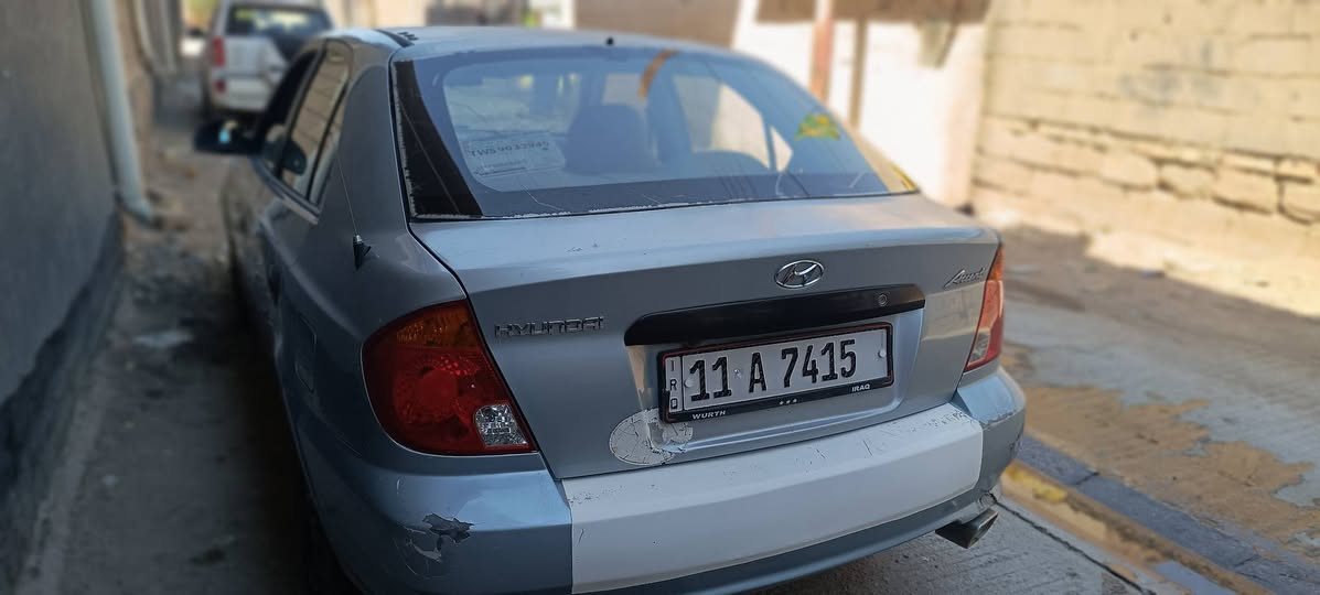 السلام عليكم سياره اكسنت موديل 2005
كير مكينه مكفول جديد كير عادي التبريد الكمبريسر عاطل 

رقم بغداد انكليزي السياره بيه جراد تخم تاير جديد السياره خير مو الله السعر 38 وبيه مجال العنوان بابل سده الهنديه ***********
