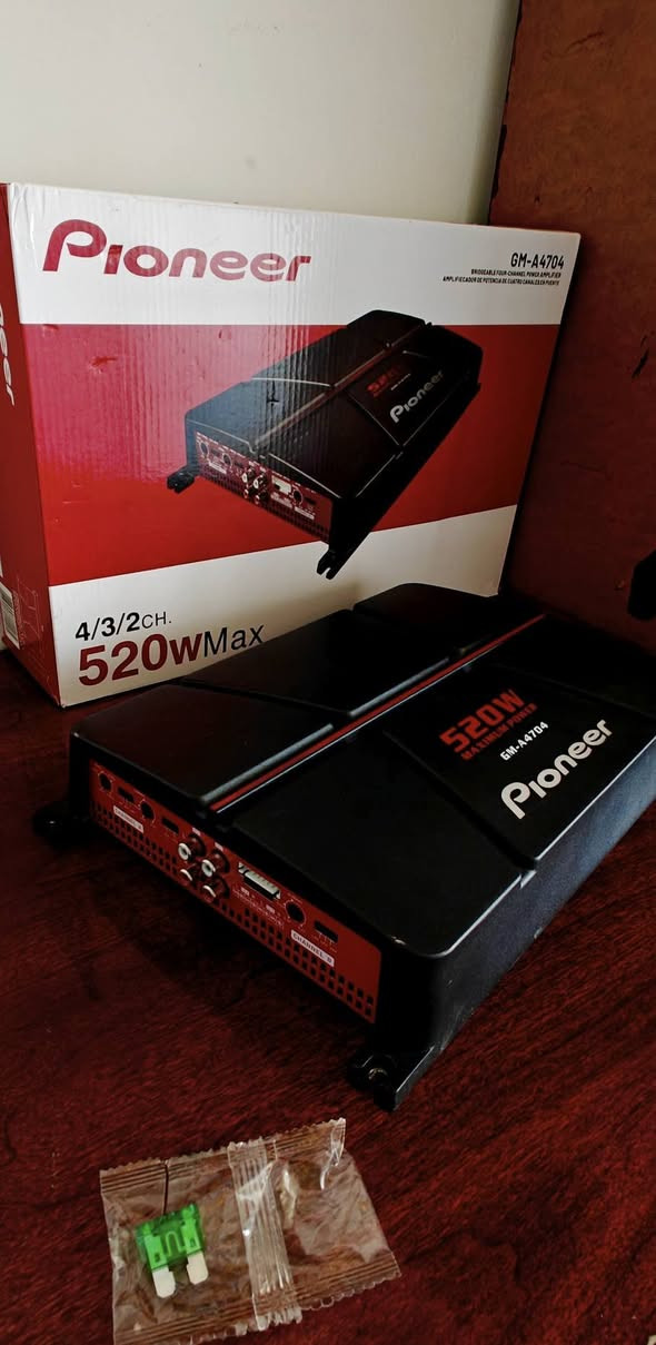 متوفر امبلي فاير pioneer بايونير 520 واط 4 جنل يشغل 4 سماعات سعر 110 شامل توصيل جميع محافظات العراق


**إذا كنت صاحب هذا الإعلان وتريد حذفه لأي سبب، رجاءا أرسل رسالة إلى الدعم الفني**