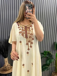 دشداشة قصيرة • تطريز ستراس • ٢اكس-٥اكس