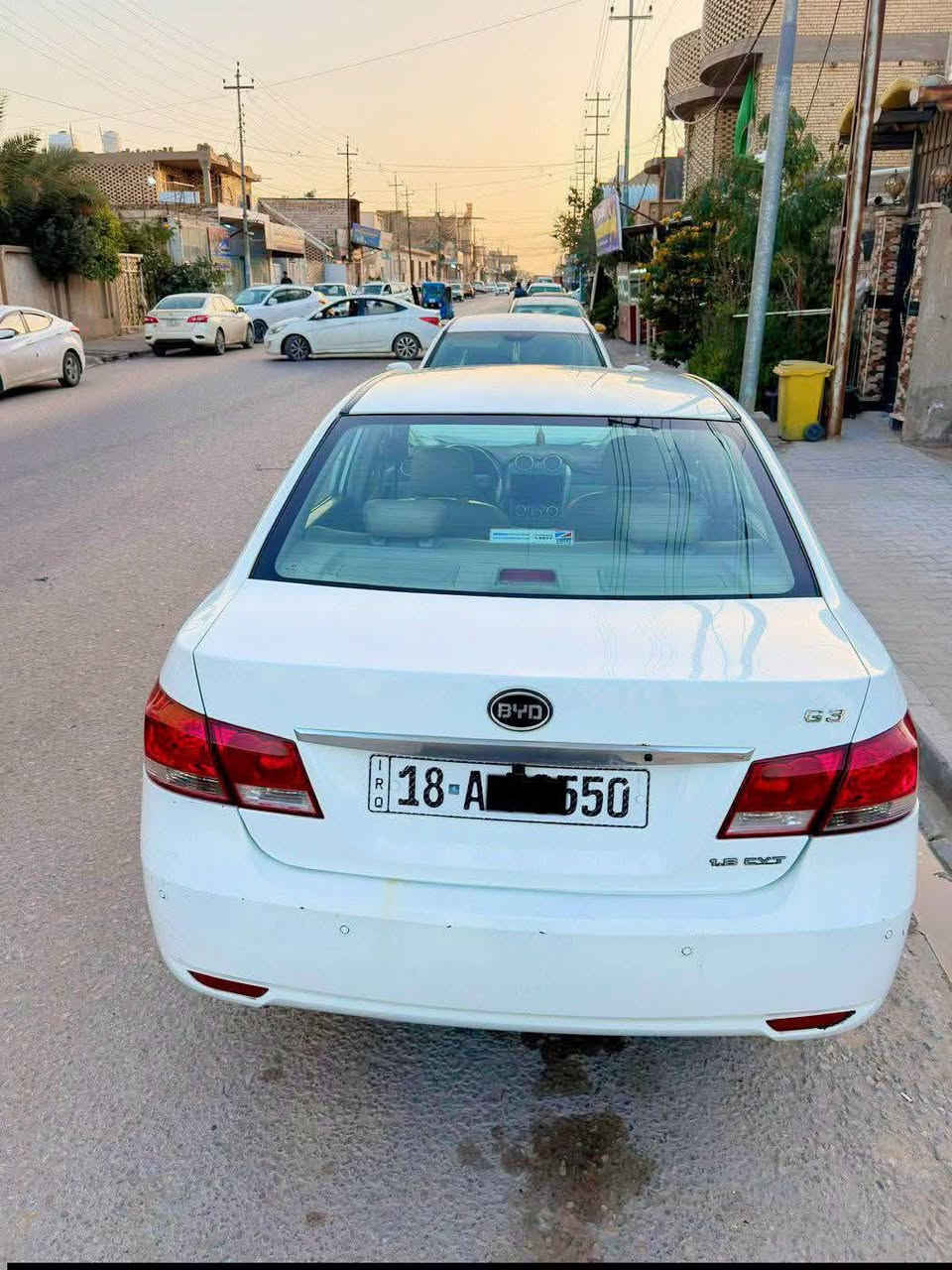 🚘 للبيع BYD موديل 2016 -G3 – فول مواصفات✨
المواصفات:
. بصمه + سنتر لوك
• فتحة سقف
• تحكم ستيرن
• كامرة خلفية
• شاشة
كشنات جلد الابلادي ملاتها
رقمها بابل انكليزي ماكو اي غرامه مصفره سيارة
مكاني النجف مكاني النجف
سيارة كلشي ما مبدل بيها  ع بلادي معمره حداديه بدون صبغ وبدون ضربه
ملاحظة بيها خياسات قليله بالباب مثل ما واضحات بالصوره
✅ السيارة مكفولة من الضربة
✅ كير ومكينة نظيفات البلادي نظيف
✅ ماكو دونز ولا تبخير
✅ سيارة جاهزة ما تحتاج شيء
ملاحظه بيها خياسات صغار بالباب الخلفي والعتبه
بيع ب63 وبيها مجال
‏‪***********‬‏ الشراي يتصل وبعيني مو شراي لا تراسل ما أرد عليك
بي واي دي
