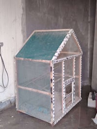 قفص يدوي • ١٦٠×١٢٠×٨٥ • تأسيس إنارة