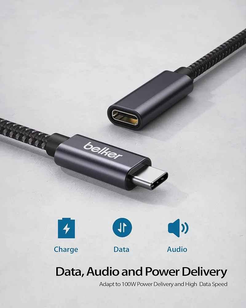 English  |  کوردی  |  عربي 

اسم المنتج: تطوالة Type-C من ذكر إلى أنثى، USB 3.2 Gen 1 للشحن/المزامنة/الصوت
العلامة التجارية: Belker
اللون: كما هو موضح في الصور 
العدد: 1
الحالة: جديد
السعر: 12 الف دينار

متوفر توصيل لكل أنحاء العراق 🚕🚀🌀

⛔ مواصفات المنتج:-

شحن فائق السرعة ونقل بيانات عالي السرعة: يوفر كابل التمديد الجزئي USB 3.2 Gen 1 Type C شحنًا سريعًا ونقلًا سلسًا للبيانات (بحد أقصى 140 وات). تصل سرعة نقل البيانات إلى 5 جيجابت في الثانية. 

2. يدعم نقل الفيديو والصوت بدقة 4K فائقة الوضوح بمعدل 60 هرتز: يدعم نقل إشارة فيديو بدقة تصل إلى 4K بمعدل 60 هرتز للتوصيل بين جهاز MacBook الخاص بك وشاشة عرض أخرى مزودة بمنفذ USB-C. ملاحظة: يرجى التأكد من أن منفذي USB-C في كل من جهاز الكمبيوتر المحمول وشاشة العرض يدعمان وظيفة إدخال وإخراج الفيديو.

3. اتصال قوي ومتين: يوفر اتصالًا قويًا ومتينًا يثبت بإحكام في منفذ USB-C لمنع سقوط الكابل أثناء الشحن.

 ٤. توافق فائق: يعمل بكفاءة تامة مع أجهزة MacBook Pro 2016/2017، وNintendo Switch، وموزع USB-C، وGoogle Chromebook Pixel، وHuawei Matebook، وDell XPS 13/15، وLG G7 ThinQ V30 V20 G5 G6، وNexus 5X 6P، وNokia N1 Tablet، وLumia 950 950XL، وGalaxy S8/S8+، وSamsung Note 8، وHuawei P9/P10، وMate 10، وPixel 2/2XL، وPixel 3/3XL، وiPad Pro 2018 الجديد، وغيرها من الأجهزة القادمة المزودة بمنفذ USB-C. يرجى ملاحظة أنه لا يعمل مع محول الوسائط المتعددة من Apple (إذا لم تكن متأكدًا من توافقه مع جهازك، تواصل معنا).

٥. طول مثالي 1.8 متر، مصنوع من النايلون المنسوج المتين.
----------------------------------------------------------

ناوی بەرهەم: جۆری C کێبڵی درێژکراوەی نێر بۆ مێ، USB 3.2 Gen 1 بۆ شەحنکردنەوە/هاوکاتکردن/دەنگ
 مارکە: بێلکەر
 ڕەنگ: وەک لە وێنەکاندا دیارە
 بڕی: 1
 مەرج: نوێ
 نرخ: 12 هەزار دینار

 گەیاندن لە سەرتاسەری عێراق بەردەستە 🚕🚀🌀

 ⛔ تایبەتمەندییەکانی بەرهەم:

 1. بارگاویکردنەوەی خێرا و گواستنەوەی زانیاری خێرا: ئەم کێبڵە درێژکراوەی USB 3.2 Gen 1 Type-C بارگاویکردنەوەی خێرا و گواستنەوەی زانیاری بێ کێشە (تا 140W) دابین دەکات.  خێرایی گواستنەوەی زانیاری دەگاتە 5Gbps.

 2. پشتگیری لە گواستنەوەی ڤیدیۆ و دەنگی 4K Ultra HD 60Hz دەکات: پشتگیری لە گواستنەوەی سیگناڵی ڤیدیۆ دەکات بە ڕوونی تا 4K لە 60Hz بۆ بەستنەوەی ماکبۆکەکەت بە شاشەیەکی ترەوە بە دەرچەی USB-C.  تێبینی: تکایە دڵنیابە کە هەردوو دەرچەی USB-C لەسەر لاپتۆپەکەت و شاشەکەت پشتگیری لە هاتنە ژوورەوە و دەرچوونی ڤیدیۆ دەکەن.

  3. پەیوەندی بەهێز و بەهێز: پەیوەندییەکی بەهێز و بەهێز دابین دەکات کە بە شێوەیەکی پارێزراو بە دەرچەی USB-C دەبەسترێتەوە، ڕێگری دەکات لە کەوتنە دەرەوەی کێبڵەکە لەکاتی شەحنکردنەوەدا.

 4. گونجانێکی سەرووتر: بە شێوەیەکی بێ کێشە کاردەکات لەگەڵ ماکبۆک پرۆ 2016/2017، نینتێندۆ سویچ، USB-C Hub، گووگڵ کرۆمبۆک پیکسڵ، هواوی ماتبووک، Dell XPS 13/15، LG G7 ThinQ V30 V20 G5 G6، Nexus 5X 6P، تابلێتی نۆکیا N1، Lumia 950  950XL، Galaxy S8/S8+، Samsung Note 8، Huawei P9/P10، Mate 10، Pixel 2/2XL، Pixel 3/3XL، ئایپاد پرۆ نوێی 2018، و ئامێرەکانی دیکەی داهاتوو کە دەرچەی USB-C یان هەیە.   تکایە ئاگاداربە کە لەگەڵ ئەداپتەری مالتیمیدیای ئەپڵدا ناگونجێت (ئەگەر دڵنیا نیت لە گونجان لەگەڵ ئامێرەکەت، تکایە پەیوەندیمان پێوە بکە).

 5. درێژی ئایدیاڵ 1.8 مەتر، لە نایلۆنی تواوەی بەهێز دروستکراوە.

 Product Name: Type-C Male to Female Extension Cable, USB 3.2 Gen 1 for Charging/Syncing/Audio
Brand: Belker
Color: As shown in the pictures
Quantity: 1
Condition: New
Price: 12,000 IQD

Delivery available throughout Iraq 🚕🚀🌀

⛔ Product Specifications:

1. Super-Fast Charging & High-Speed ​​Data Transfer: This USB 3.2 Gen 1 Type-C extension cable provides fast charging and seamless data transfer (up to 140W). Data transfer speeds reach up to 5Gbps.

2. Supports 4K Ultra HD 60Hz Video & Audio Transmission: Supports video signal transmission at up to 4K resolution at 60Hz for connecting your MacBook to another display with a USB-C port. Note: Please ensure that both USB-C ports on your laptop and display support video input and output.

 3. Strong and Sturdy Connection: Provides a strong and durable connection that securely fastens to the USB-C port, preventing the cable from falling out during charging.

4. Superior Compatibility: Works seamlessly with MacBook Pro 2016/2017, Nintendo Switch, USB-C Hub, Google Chromebook Pixel, Huawei Matebook, Dell XPS 13/15, LG G7 ThinQ V30 V20 G5 G6, Nexus 5X 6P, Nokia N1 Tablet, Lumia 950 950XL, Galaxy S8/S8+, Samsung Note 8, Huawei P9/P10, Mate 10, Pixel 2/2XL, Pixel 3/3XL, the new iPad Pro 2018, and other upcoming devices with a USB-C port.  Please note that it is not compatible with Apple's multimedia adapter (if you are unsure of compatibility with your device, please contact us).

5. Ideal length of 1.8 meters, made of durable woven nylon.

----------------------------------------------------------------------- بغداد, العراق


**إذا كنت صاحب هذا الإعلان وتريد حذفه لأي سبب، رجاءا أرسل رسالة إلى الدعم الفني**