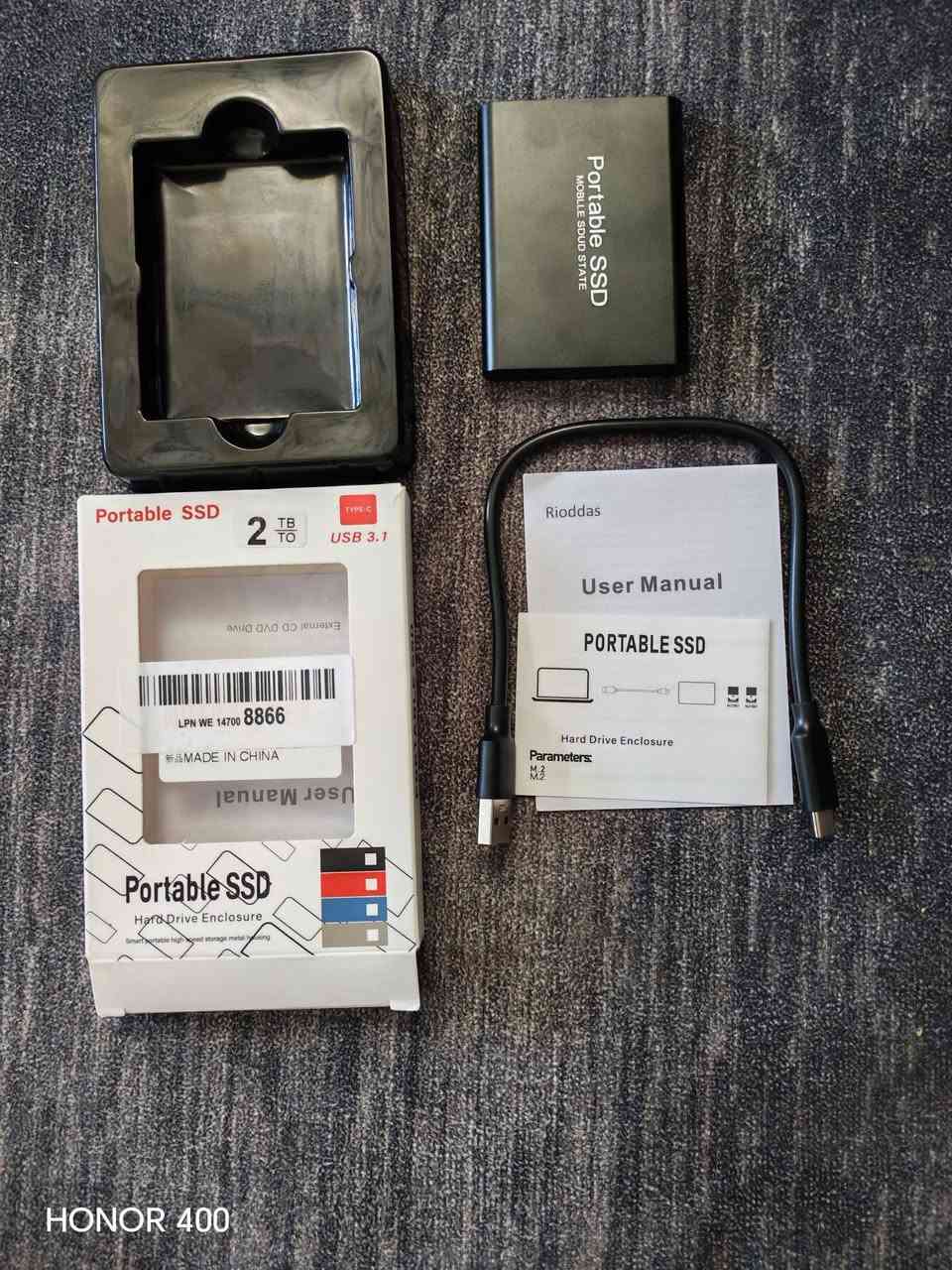 السلام عليكم
يوجد هارد خارجي SSD بسعة 2 تيرا مع كابل taype c

عند توصيله بالحاسوب يقرأ 1.9 تيرا متوافق مع انظمة windos7,windos10 للحاسوب ونظام اندرويد للموبايل السعر 25 الف

للاستفسار المراسلة على الواتساب /***********.
