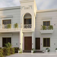 واجهة منزل ١٦ متر في حديثة من تصميمي  المهندس عمر العاني  لطلب التصامي...