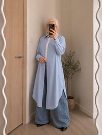 لونج شميز • شيك • ستايل محجبات