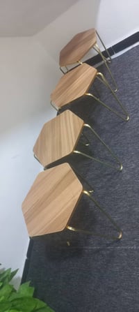 ٤ طبلات • صاج خشب • ارجل حديد ثقيل