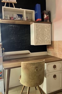 غرفة ٧ قطع • مراية • رفوف وإضاءة
