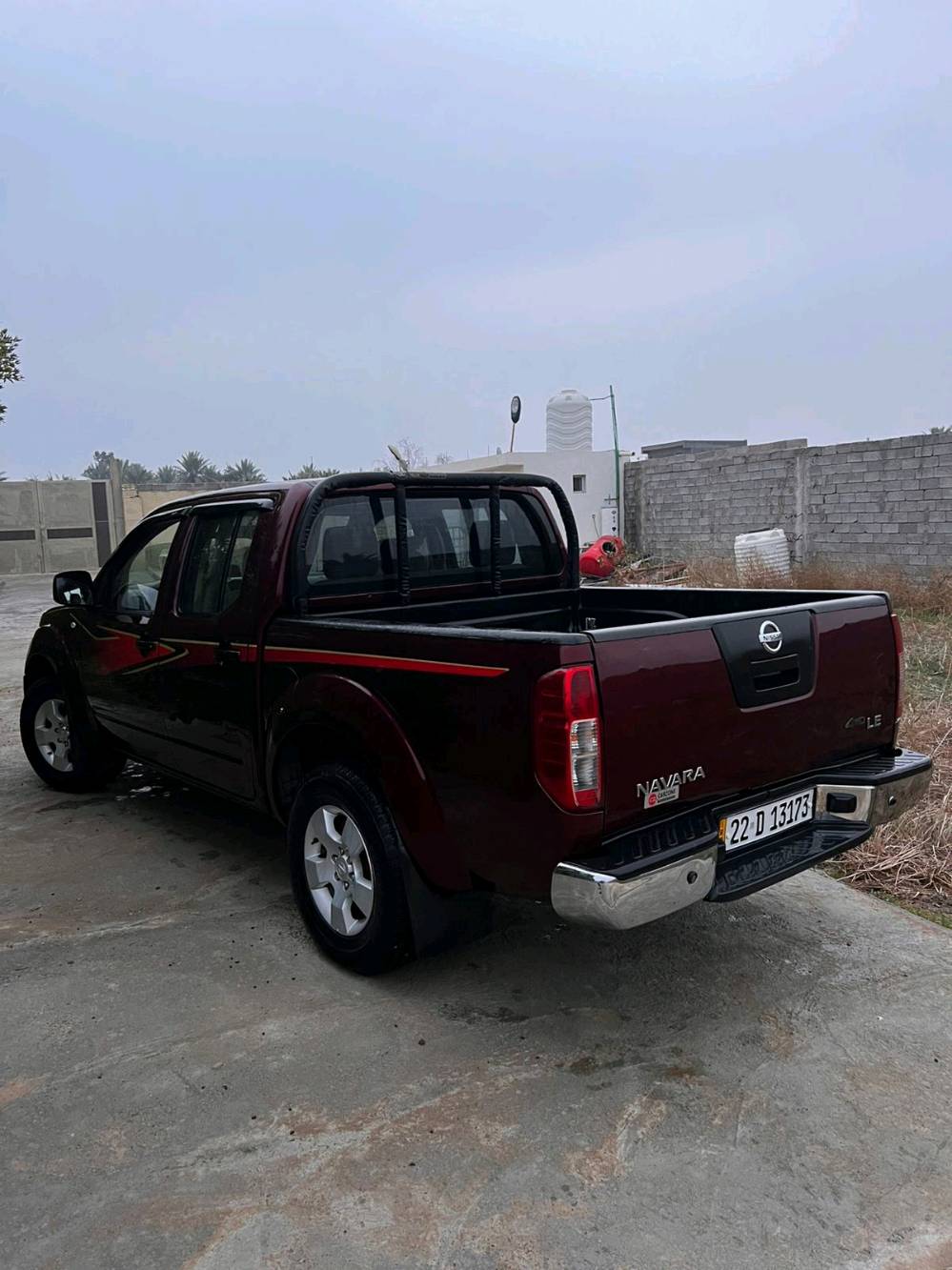 السلام عليكم نيسان نافارا ديزل كاز مكفوله موديل 2013بأسمي رقم اربيل الدولي 4x4 نفخ تبريد ثلج تخم تاير صدرهه جديد لون الداخل عسلي شاشه كامره خلفيه السيارة جاهزه للأستفسار ***********