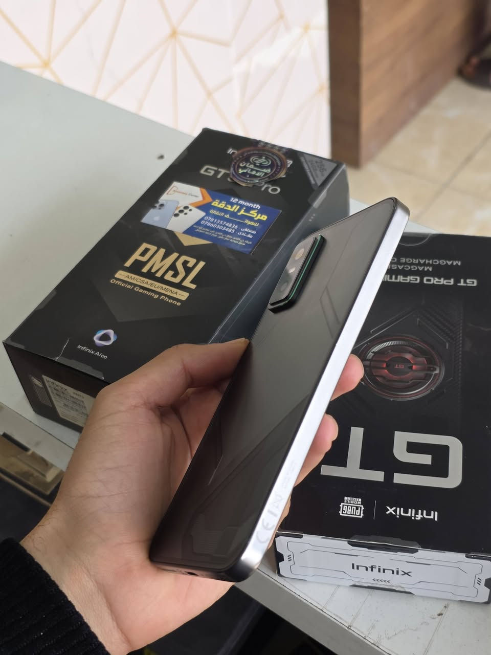 🟨متوفر 👇

🟡 انفنكس GT 30 pro 
🟡 ذاكرة/256 
🟡 رام/12 
🟡 ملحقات الأصلية كاملة 
🟡 نضافة 100% 
🟡 ببجي 120 🔥 
🟡 للبيع ولمراوس 
🟡 السعر مناسب 🔥
🟨 مستعدين لشراء جميع اجهزتكم أو مراوس بأي جهاز يعجبكم.
رابط قناة التلي تنزل جميع الأسعار https://t.me/mh21an

يتوفر خدمة توصيل 🚚داخل كربلاء 
او 🎗️
زيارة عنواننا الكائن 👇
العنوان// كربلاء// حي الغدير سوق حي الغدير //قرب مطعم أبو احمد //مجمع الجزيره الطبي//مركز الدقة للموبايل 
مصطفى ***********
مقتدى ***********
