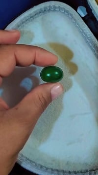 محبس فضة • عيار 925 • عقيق أخضر