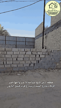 كربلاء شارع السيدة زينب • ٦٥م • طابو زراعي