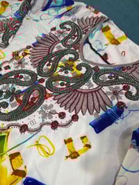 مخور رمضاني • تطريز وستراس • لارج/اكس لارج/2 اكس لارج