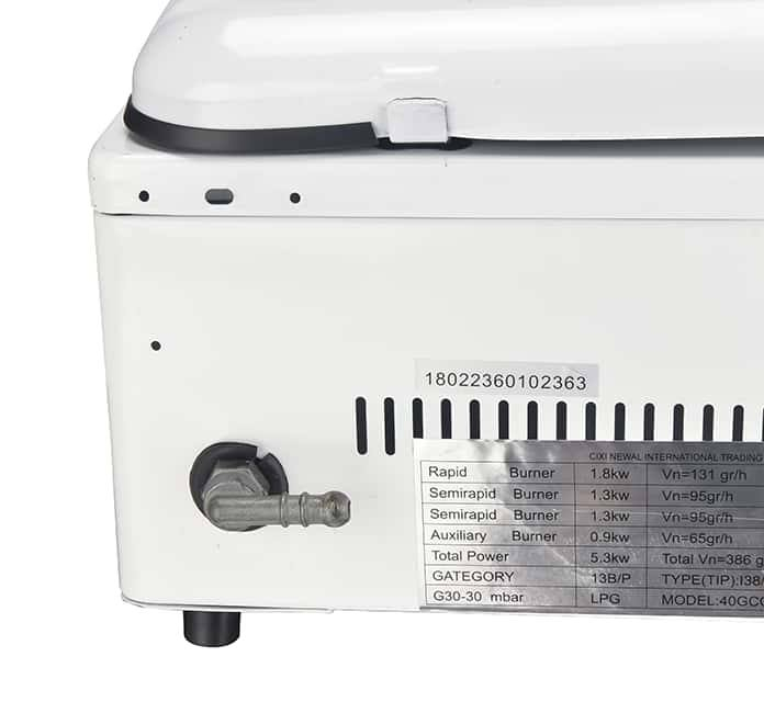 - طباخ غاز منضدي ابيض من Newal
- طباخ غاز منضدي ابيض من نوال
- طباخ غاز منضدي ابيض اللون من نيوال بتصميم مميز مع غطاء قابل للتحرك و قالب من المينا سهل التنظيف مضاد للبكتيريا
-نوال
- قضبان سهلة التنظيف
- يحتوي على غطاء متحرك
- أزرار تحكم أمامية
- 4 مشاعل طبخ
- مزود بـ LPG
- 30 ميلي بار
- اللون: ابيض
- الابعاد: 50×50×14 سم
- رقم الموديل: HOB-23601
- ضمان سنة
سعر 50الف
***********
- المنشأ: الصين
