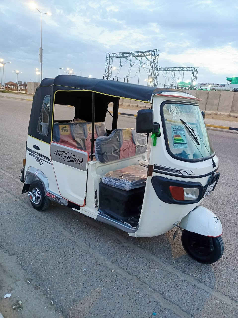 السلام عليكم للبيع تكتك TVSمديل -2021-رقم نكليزي وسنويه لبدي بي رشات صبغ بس بدون ضربه مكينه بس ولفات مبدل تكتك جاهزه كهربائيات حداده مابيه اي نقص رايده 5,500وبيه مجال مكان بصره رقم لهاتف ***********
