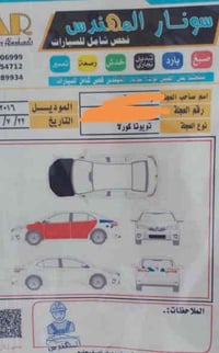 كورلا ٢٠١٦ وارد كندي السيارة باسمي السعر المطلوب ١٢٠ الاتصال على الرقم...