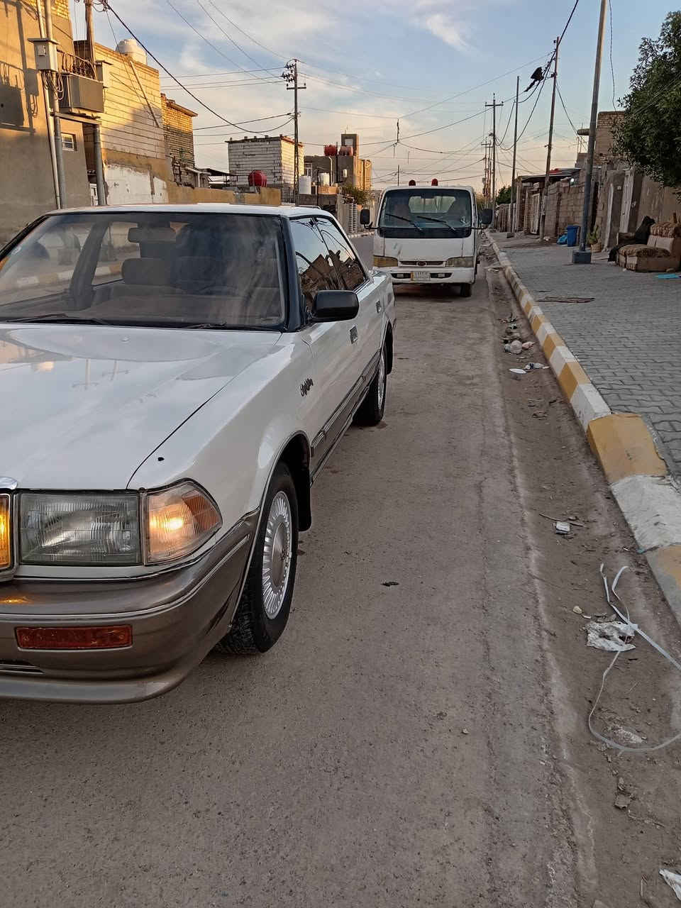 السلام عليكم هارتوب نفخ موديل 91 السياره جديده مكينه وكير وحداديه تخم تاير رقم بغداد انكليزي تحويل ثاني يوم تبريد شغال كهربائيات كله شغال واحله من الصور دواخل جديده المكان واسط السعر 42 الرقم ***********
