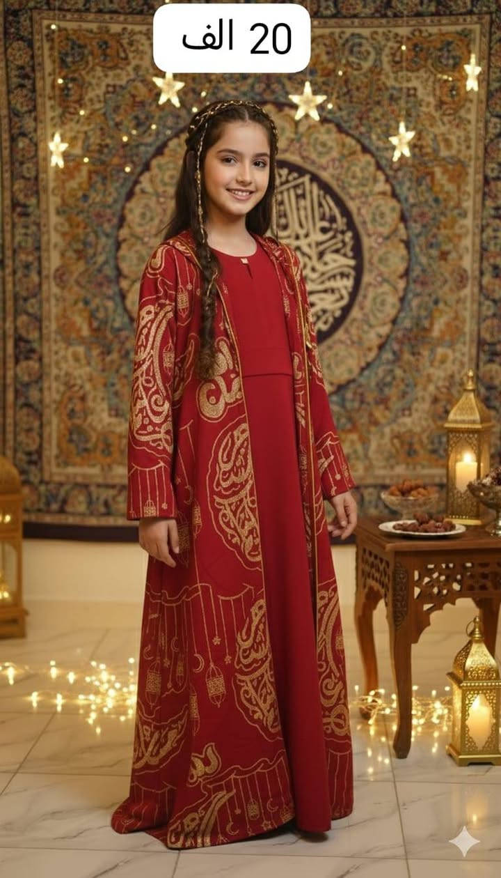 بشت رمضاني قطعتين من عمر 6 سنه الى 15 سنه السعر الدرزن 240 الف تطلع القطعه ب 20 الف الحجز وتساب *********** توصيل بغداد محافظات 5 الف
