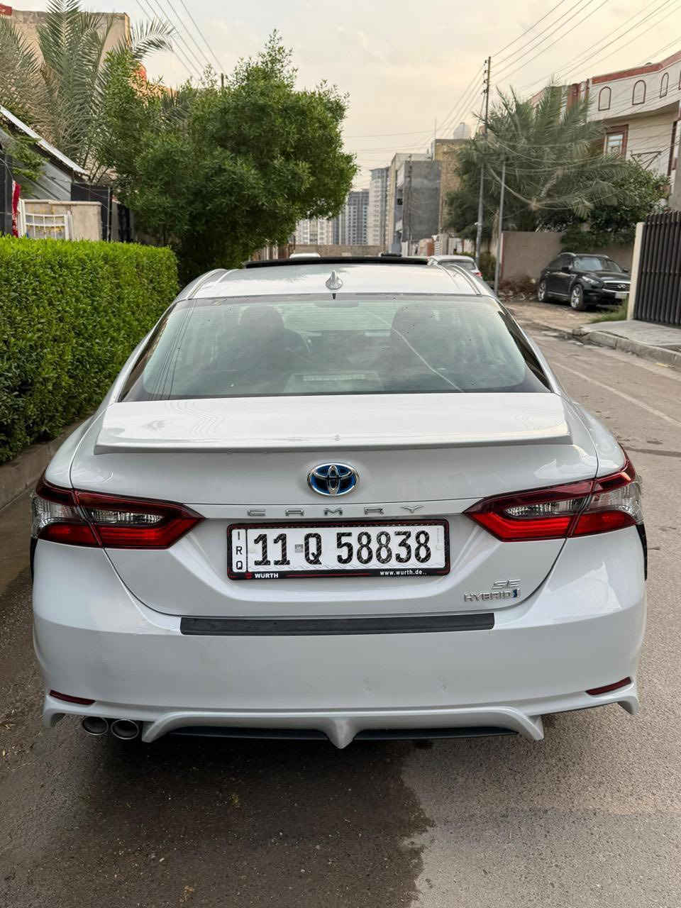 السلام عليكم
كامري هايبرد 2022 SE
ماشيه 34 
مواصفات 
بصمه 
فتحه 
نقطه عمياء 
راداد
توقف ذاتي 
تحكم جهتين 
السعر 21
للاستفسار 
واتس
***********
