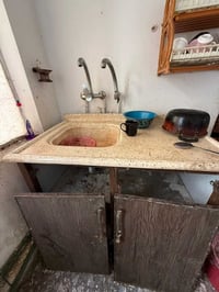 كاونتر المنيوم • سنك • بيبان سنك مكسورة