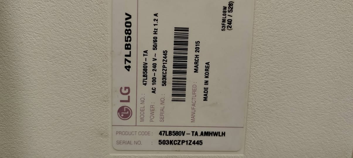 شاشة ال جي سمارت انترنت الحجم ٤٧ باب اول كوري
السعر 275
***********
بغداد
