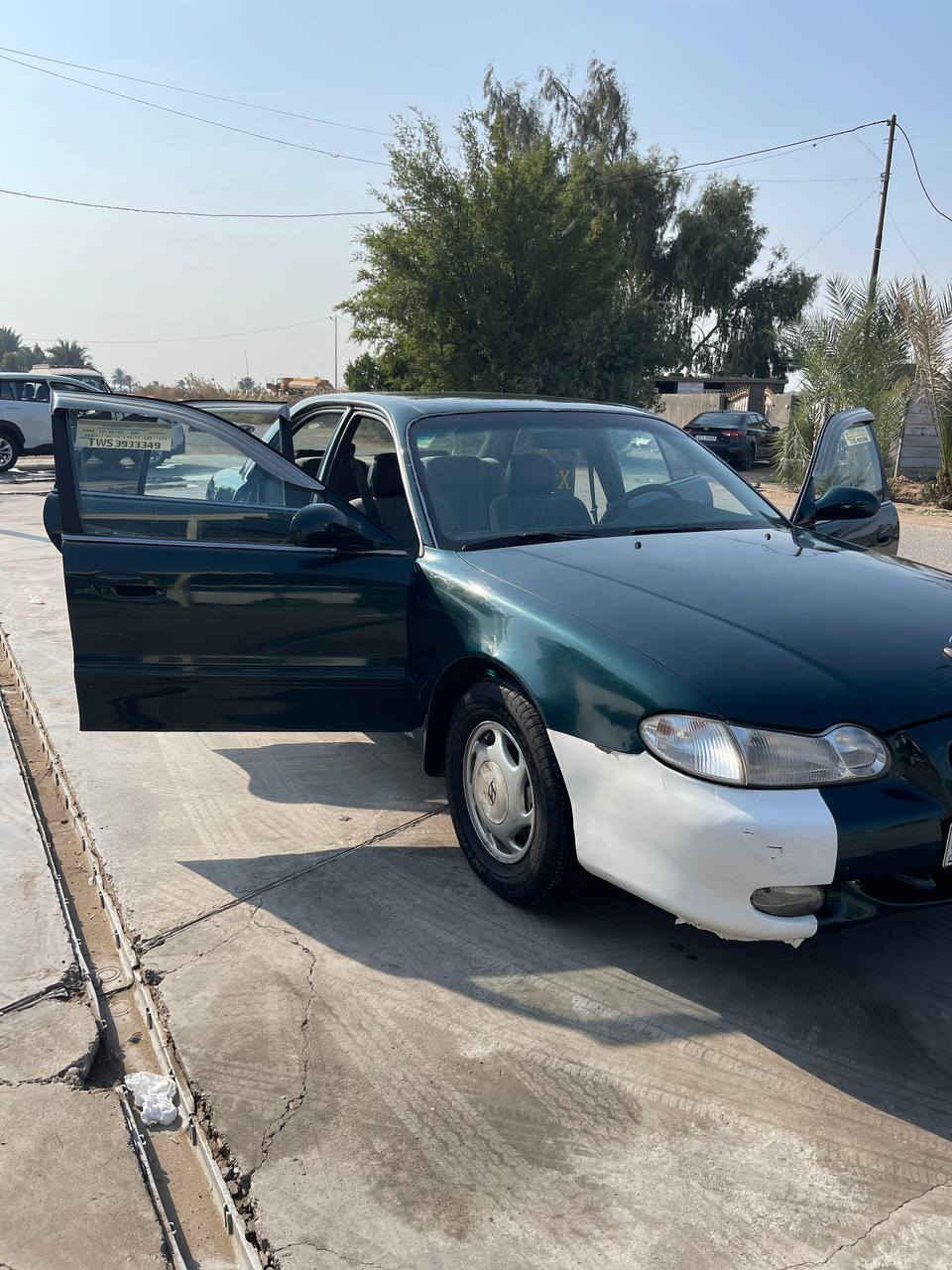 السلام عليكم سوناتا موديل 96
السياره مصبوغه عام كلش حلوه نقصه بس كمبريسر رقم بغداد بسمي 48 وبيه  مجال  مكان السياره بغداد ***********
