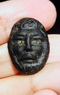 عقيق أسود • منقوش يدوي • طلب خاص