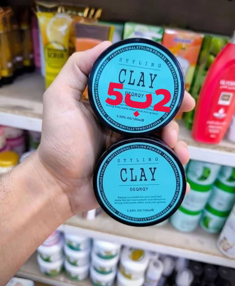 منتج لتصفيف الشعر مصمم.لتوفير تثبيت قوي وتاثير غير لامع ...DEQRQY Styling Clay 
2ب5.. قطعتين..***********
